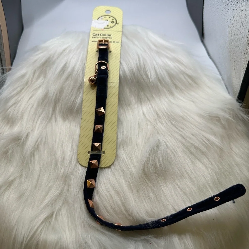 🩷5/$10 Black Studded Cat Collar